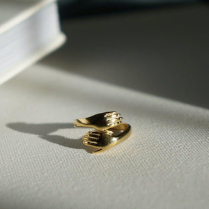 Hug Ring | Gold Band Ring |  Friendship Ring