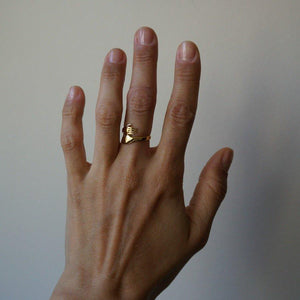 Hug Ring | Gold Band Ring |  Friendship Ring