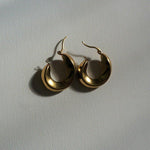 Load image into Gallery viewer, Welsh Huggies - 18K Gold Hoop Earrings - Waterproof Earrings
