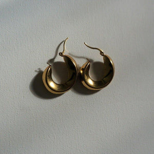 Welsh Huggies - 18K Gold Hoop Earrings - Waterproof Earrings