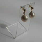 Pearl Dangle Earrings | Gold Stud Earrings |  Waterproof Earrings
