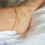 Load image into Gallery viewer, Bead Chain Anklet | Tarnish Free Anklet |  Waterproof Anklet
