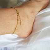 Bead Chain Anklet | Tarnish Free Anklet |  Waterproof Anklet