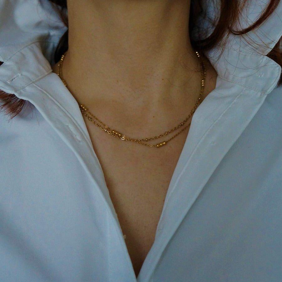 Satellite Chain Necklace - Gold Chain Necklace - Waterproof Necklace