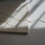 Lariat Necklace | Gold Chain Necklace |  Waterproof Necklace