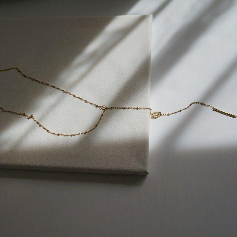Lariat Necklace | Gold Chain Necklace |  Waterproof Necklace