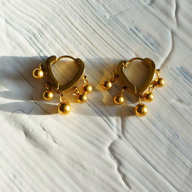 Lola Earrings - Gold Hoop Earrings - Waterproof Earrings