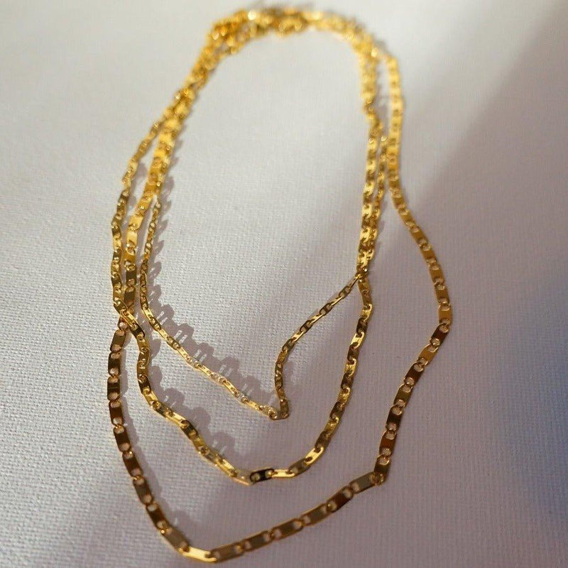 Mariner Chain - Gold Steel Necklace - Waterproof Necklace