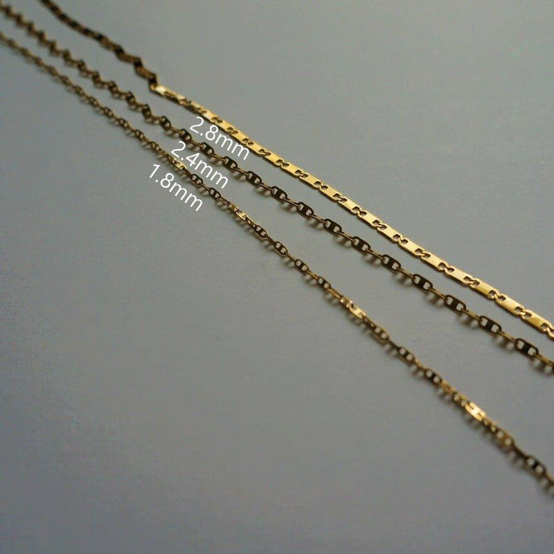 Mariner Chain - Gold Steel Necklace - Waterproof Necklace