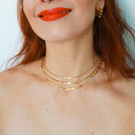 Load image into Gallery viewer, Mariner Chain - Gold Steel Necklace - Waterproof Necklace
