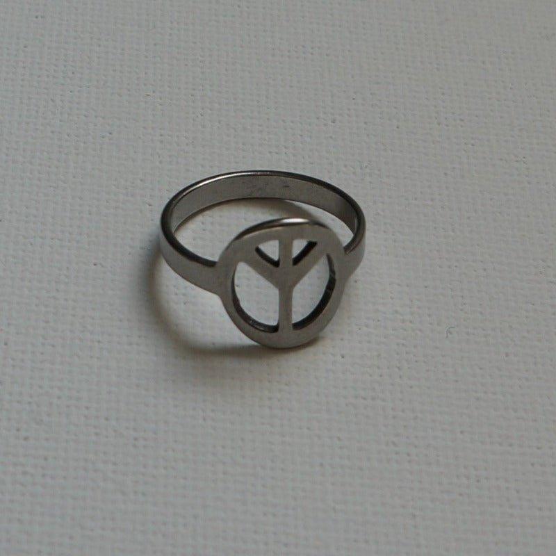 Peace Sign Ring - Meaningful Ring - Waterproof Rings Canada