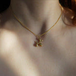 Load image into Gallery viewer, Puppy Necklace by SVE Jewels | Charm Necklace 18K Gold | Waterproof Necklace
