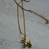 Puppy Necklace by SVE Jewels | Charm Necklace 18K Gold | Waterproof Necklace