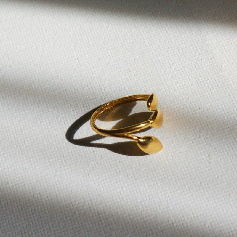 Ray Ring by SVE Jewels | 18K Gold Statement Ring | Waterproof Women's Ring