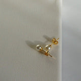 Round Around Studs by SVE Jewels | Small Pearl Stud Earrings | Waterproof Studs