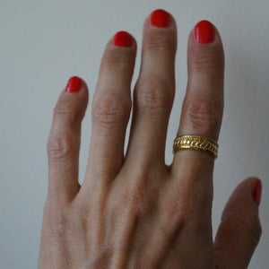 Saskatchewan Ring by SVE Jewels | 18K Gold Unisex Ring | Waterproof Rings