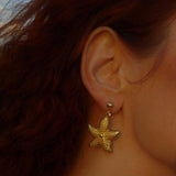 Seastar Earrings by SVE Jewels | 18K Gold Stud Earrings | Waterproof Earrings