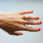 Load image into Gallery viewer, Spencer Ring - Curb Chain Ring Gold - Waterproof Rings Canada
