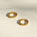 Load image into Gallery viewer, Spencer Ring - Curb Chain Ring Gold - Waterproof Rings Canada
