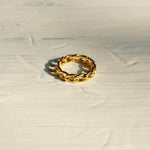 Load image into Gallery viewer, Spencer Diamond Cut - Curb Chain Ring Gold - Waterproof Rings Canada
