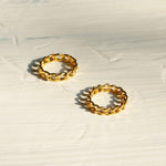 Load image into Gallery viewer, Spencer Diamond Cut - Curb Chain Ring Gold - Waterproof Rings Canada
