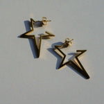 Load image into Gallery viewer, Star Studs - 18K Gold Steel Earrings - Waterproof Earrings Canada
