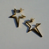 Star Studs - 18K Gold Steel Earrings - Waterproof Earrings Canada
