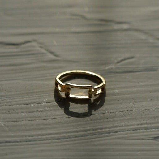Stitch Ring - 18K Gold Steel Ring - Waterproof Rings Canada – SVE Jewels