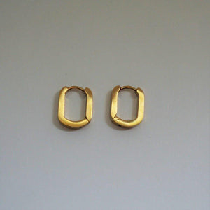 Taylor - 18K Gold Paperclip Earrings - Waterproof Earrings