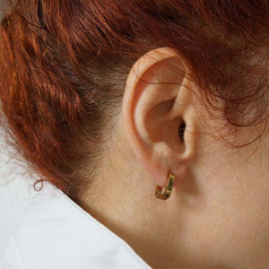 Taylor - 18K Gold Paperclip Earrings - Waterproof Earrings