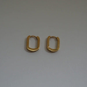 Taylor - 18K Gold Paperclip Earrings - Waterproof Earrings