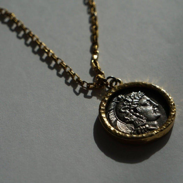 Two-Face Necklace - 18K Gold Pendant Necklace - Waterproof Necklace