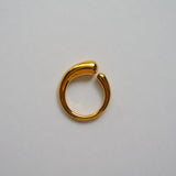 Vis-a-vis Ring - Asymmetric Gold Ring - Waterproof Ring - 18K Gold Ring