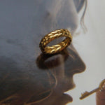 Load image into Gallery viewer, Wheat Bold Ring - 18K Gold Ring - Waterproof Ring
