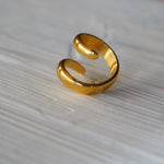 Load image into Gallery viewer, Yours Truly Ring - Gold Steel Ring - Waterproof Rings Canada
