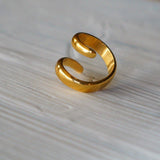 Yours Truly Ring - Gold Steel Ring - Waterproof Rings Canada